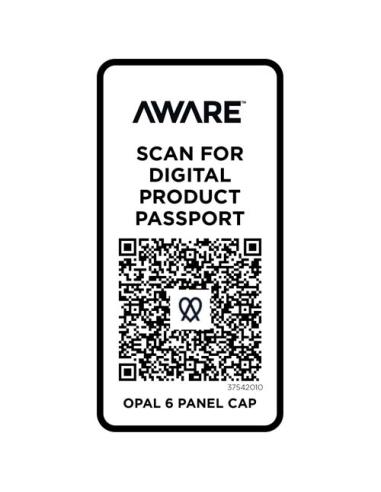 Gorra de material reciclado de seis paneles Aware™ N01024573