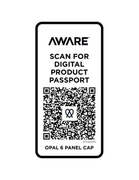 Gorra de material reciclado de seis paneles Aware™ N01024573