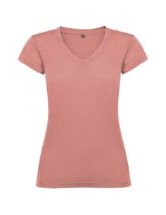 Camiseta de cuello de pico de manga corta para mujer N1M16466R
