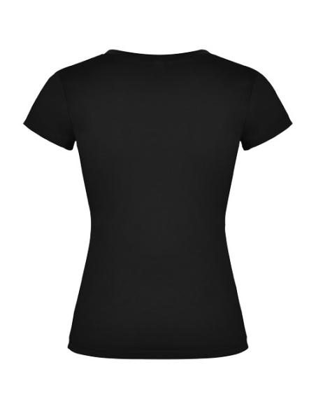 Camiseta de cuello de pico de manga corta para mujer N1O36466R