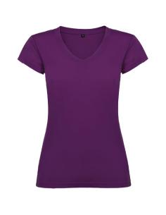 Camiseta de cuello de pico de manga corta para mujer N1M16466R