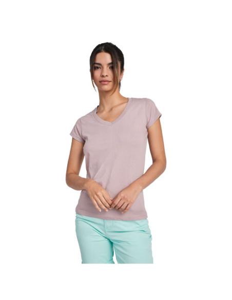 Camiseta de cuello de pico de manga corta para mujer N1H46466R