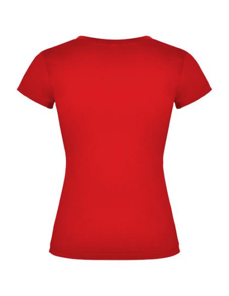 Camiseta de cuello de pico de manga corta para mujer N1I46466R