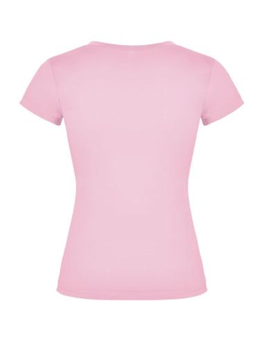 Camiseta de cuello de pico de manga corta para mujer N1O46466R