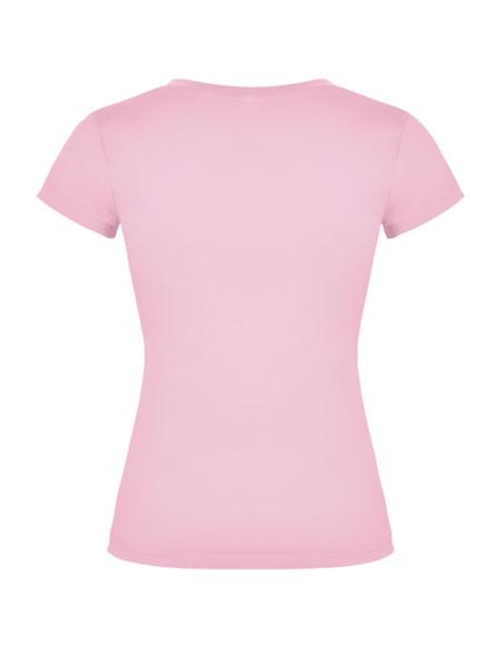 Camiseta de cuello de pico de manga corta para mujer N1O46466R