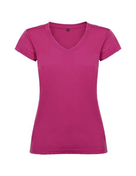 Camiseta de cuello de pico de manga corta para mujer N1R46466R