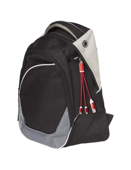 Cable de carga 4 en 1 de aluminio reciclado con llavero N12283421