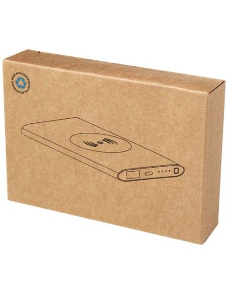 Batería externa inalámbrica tipo C de aluminio reciclado de 4000 mAh N12483421