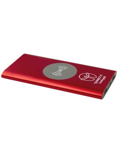 Batería externa inalámbrica tipo C de aluminio reciclado de 8000 mAh N12583421