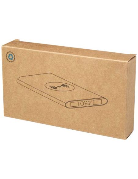 Batería externa inalámbrica tipo C de aluminio reciclado de 8000 mAh N12583421