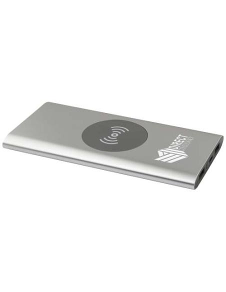 Batería externa inalámbrica tipo C de aluminio reciclado de 8000 mAh N18583421