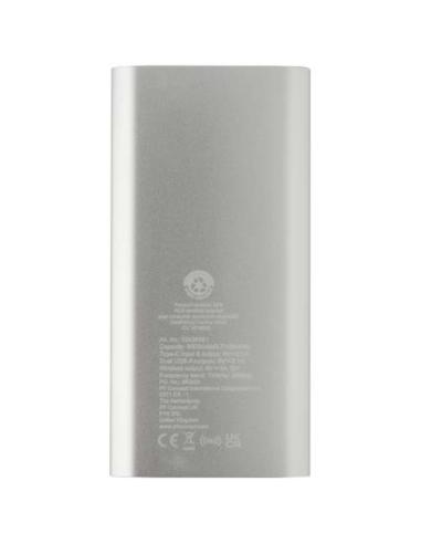 Batería externa inalámbrica tipo C de aluminio reciclado de 8000 mAh N18583421