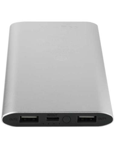 Batería externa inalámbrica tipo C de aluminio reciclado de 8000 mAh N18583421