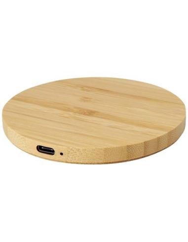 Base de carga inalámbrica de bambú de 15 W N17783421