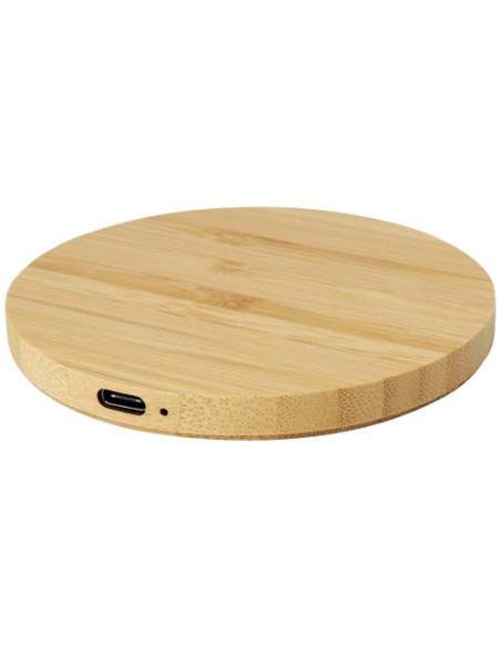 Base de carga inalámbrica de bambú de 15 W N17783421