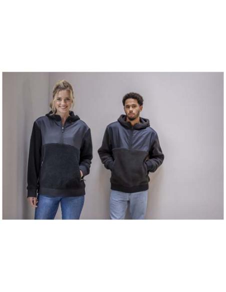Sudadera unisex de tejido polar sherpa reciclado N00967493