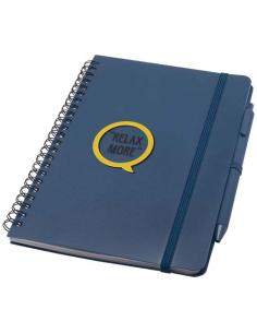 Libreta de tapa dura A5 de plástico procedente del océano con bolígrafo (tinta negra) N15109701 2