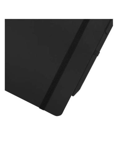 Libreta de tapa dura A5 de plástico procedente del océano con bolígrafo (tinta negra) N09109701