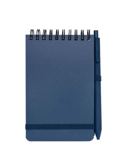 Libreta de tapa dura A6 de plástico procedente del océano con bolígrafo (tinta negra) N15209701