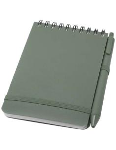 Libreta de tapa dura A6 de plástico procedente del océano con bolígrafo (tinta negra) N15209701