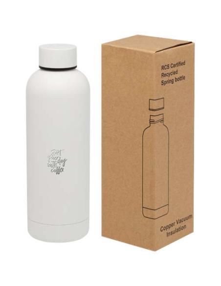 Bidón con aislamiento de cobre de 500 ml de acero inóxidable reciclado con certificado RCS N10897001