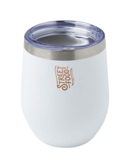 Taza con aislamiento de cobre de 350 ml de acero inóxidable reciclado con certificado RCS N10997001