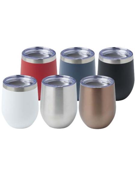 Taza con aislamiento de cobre de 350 ml de acero inóxidable reciclado con certificado RCS N10997001