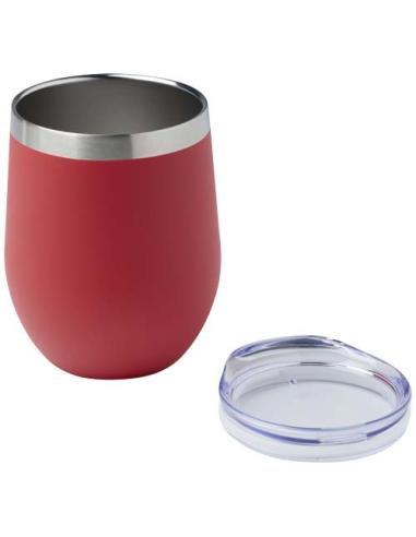 Taza con aislamiento de cobre de 350 ml de acero inóxidable reciclado con certificado RCS N12997001
