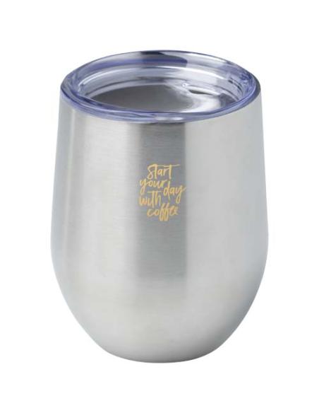 Taza con aislamiento de cobre de 350 ml de acero inóxidable reciclado con certificado RCS N18997001