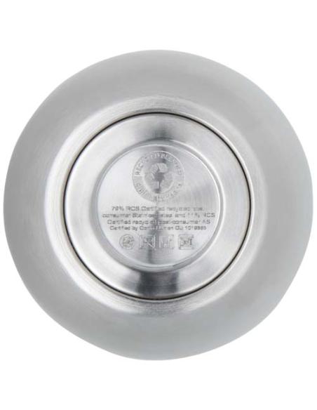 Taza con aislamiento de cobre de 350 ml de acero inóxidable reciclado con certificado RCS N18997001