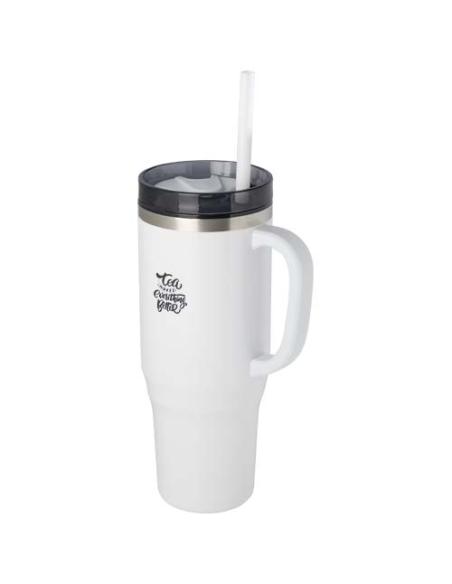 Vaso térmico con pajita de 1200 ml con certificado RCS N10108001