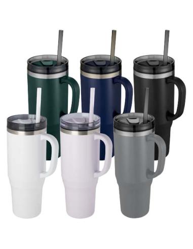 Vaso térmico con pajita de 1200 ml con certificado RCS N10108001