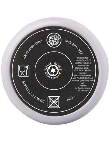 Vaso térmico con pajita de 1200 ml con certificado RCS N73108001