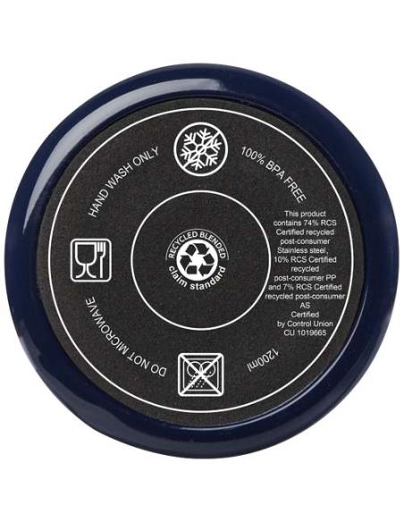 Vaso térmico con pajita de 1200 ml con certificado RCS N55108001