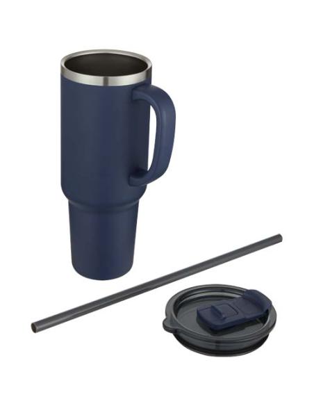 Vaso de cobre de 1200 ml con doble pared, pajita, aislamiento y certificado RCS N55208001