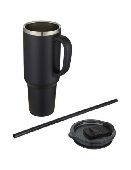 Vaso de cobre de 1200 ml con doble pared, pajita, aislamiento y certificado RCS N09208001