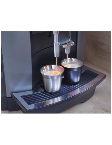 Juego de tazas para espresso de acero inoxidable de 80 ml con certificado RCS N18408001