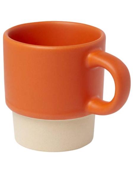 Taza de espresso apilable de 130 ml con fondo de arcilla N13508001