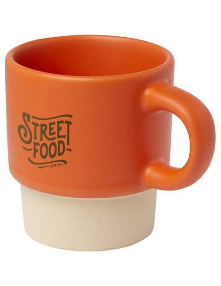 Taza de espresso apilable de 130 ml con fondo de arcilla N13508001