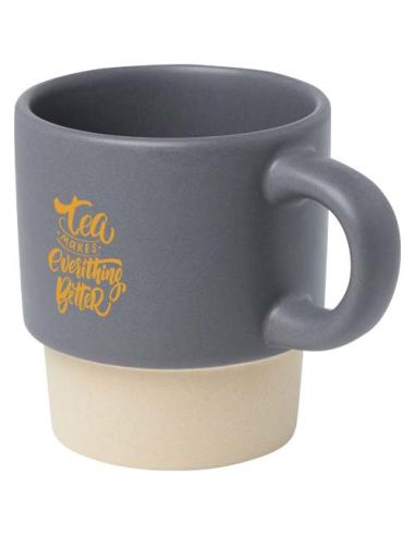 Taza de espresso apilable de 130 ml con fondo de arcilla N28508001