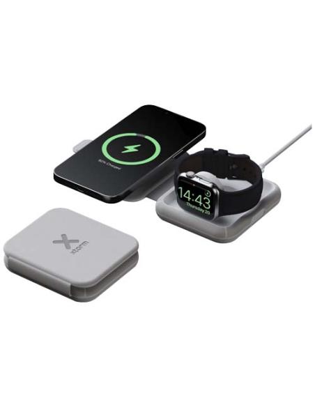 Cargador de viaje inalámbrico 2 en 1 plegable de 15 W N28404421