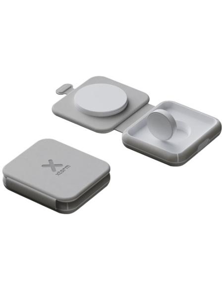 Cargador de viaje inalámbrico 2 en 1 plegable de 15 W N28404421