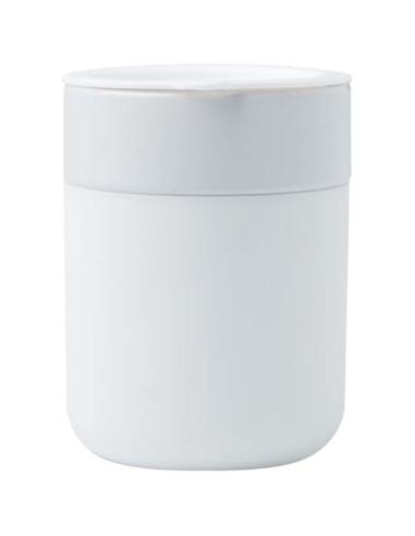 Vaso de cerámica de 330 ml con agarradero de silicona y tapa de plástico N10808001