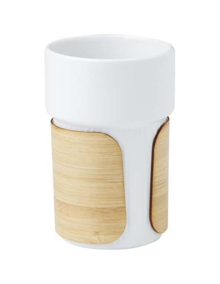 Vaso de 340 ml con funda de bambú N10908001