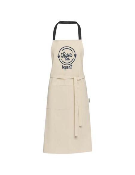 Delantal de algodón reciclado de 200 g/m² N09523311