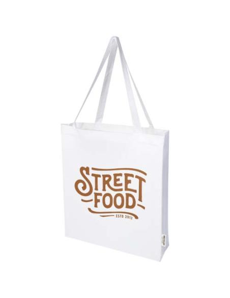 Bolsa Tote con refuerzos de algodón reciclado GRS de 140 g/m² N10337021