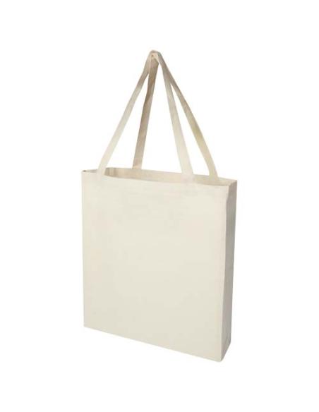 Bolsa Tote con refuerzos de algodón reciclado GRS de 140 g/m² N60337021