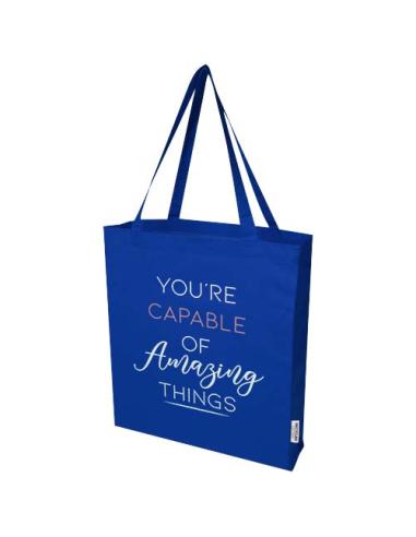 Bolsa Tote con refuerzos de algodón reciclado GRS de 140 g/m² N35337021