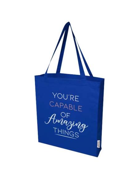 Bolsa Tote con refuerzos de algodón reciclado GRS de 140 g/m² N35337021