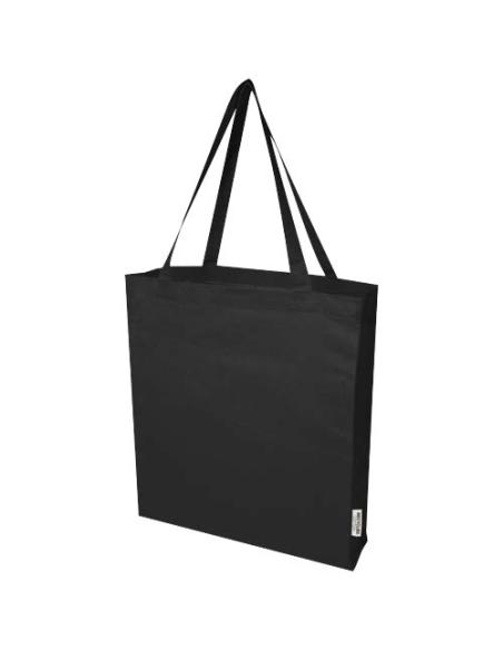 Bolsa Tote con refuerzos de algodón reciclado GRS de 140 g/m² N09337021